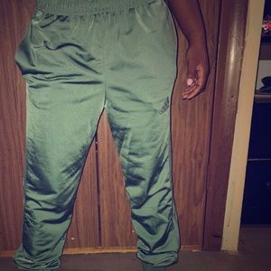 Olive green women’s/ juniors adidas track pants